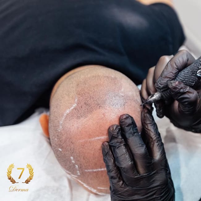 Scalp Micropigmentation Dubai: In loving memory of Olga Lelekova Scalp micropigmentation in Dubai by 7 Derma